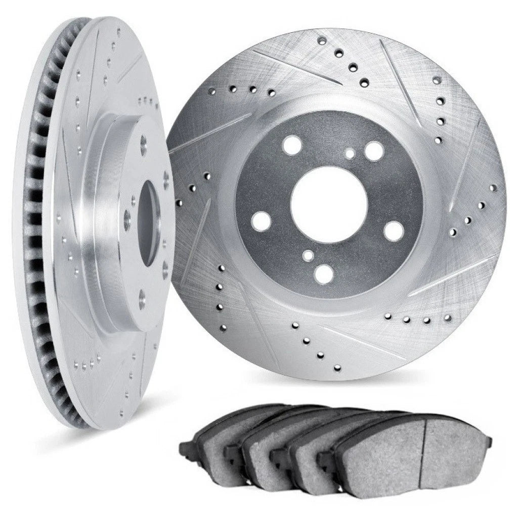 Rotor Set for Nissan Maxima (2009–2023) ALX-PAU-DF-7502-67049-CLA1 Drilled Slotted