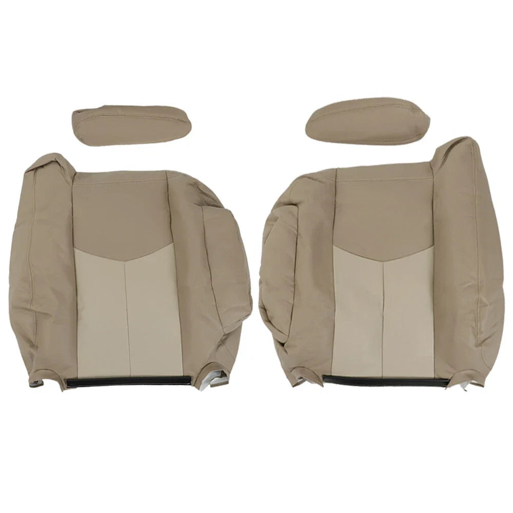 Driver Side Bottom Seat Cover Tan for GMC Yukon Sierra Denali (2003–2007)