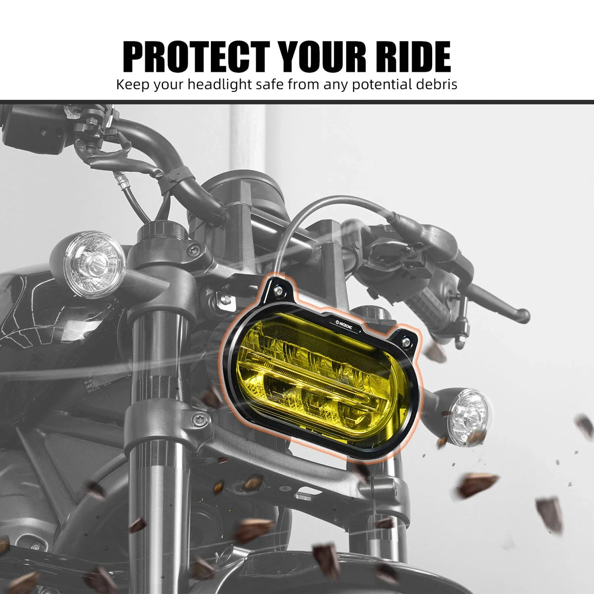 Headlight Protector Guard w/ Lens for Harley Sportster S RH1250S (2021–2024)