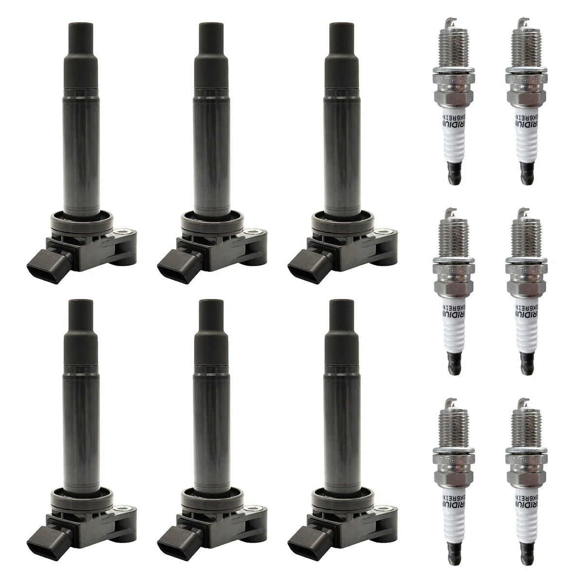 6X Ignition Coils + 6X Spark Plugs for Toyota Sienna 3.3L V6 (2001–2006) UF267