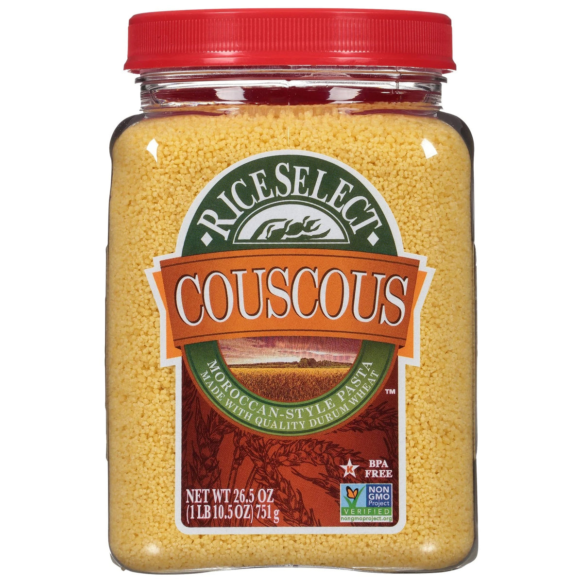 RiceSelect Couscous for Moroccan-Style Wheat Pasta (Non-GMO, 26.5-Ounce)