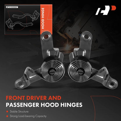 2X Front Hood Hinge for Cadillac Escalade, Chevy Suburban, Tahoe (2015–2020)