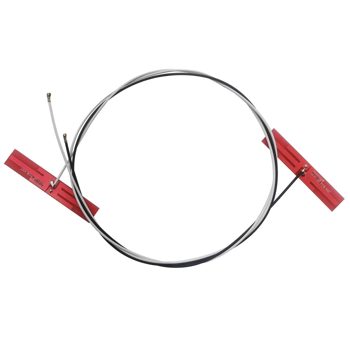 MHF4 WiFi 6E Antenna for U.FL/MHF4 Connector (Tri-Band, Red)