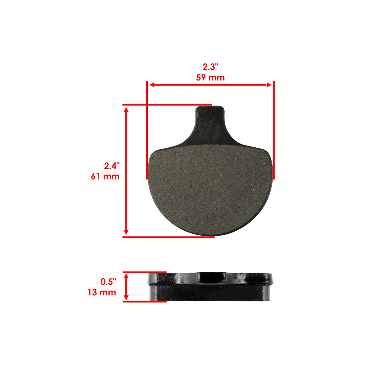 Front & Rear Brake Pads for Harley Davidson XLH1100 Sportster 1100 (1986–1987) HU7391MP276LR