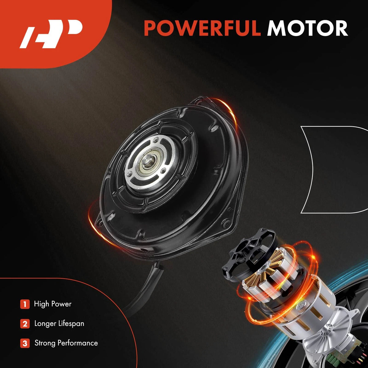 Radiator Fan Cooling Motor for Honda Civic (2006–2011) 38616PWAJ01, 38616RNAA01