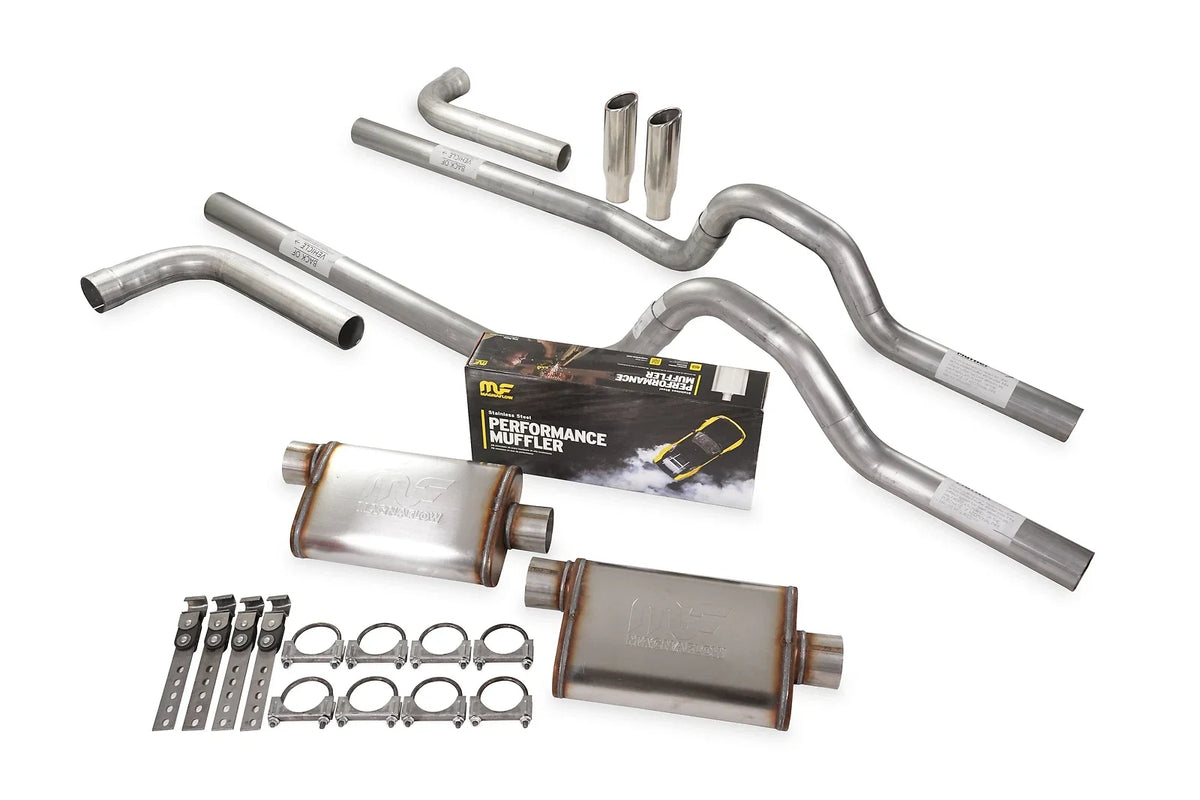 Dual Exhaust Kit 2.5" MagnaFlow Stainless Side Exit for GM C/K 10 (1973–1980)