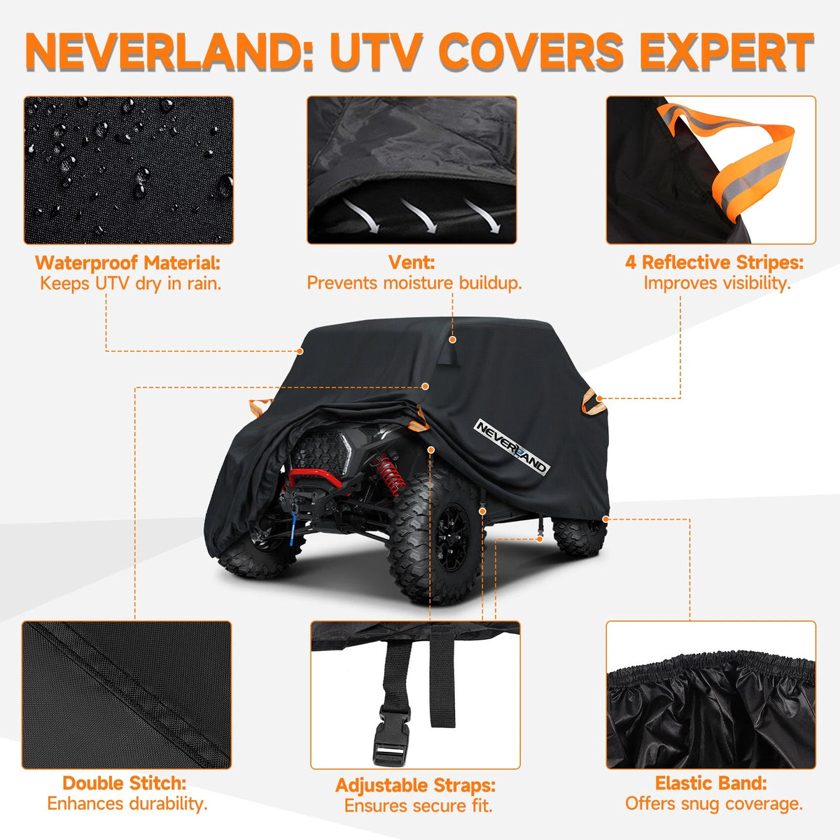 Utility Vehicle Cover for Yamaha Wolverine X2 X4 (2018–2023) Waterproof