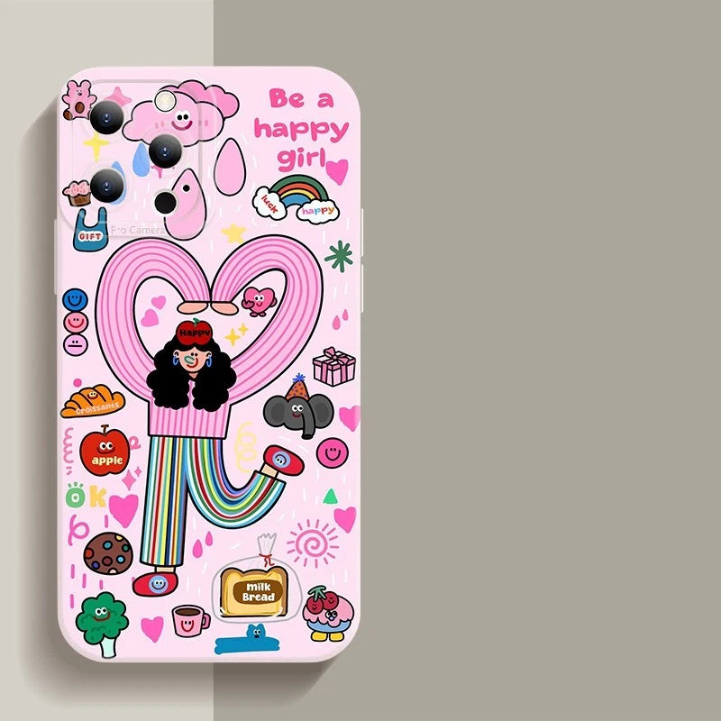 TPU Phone Case for iPhone 14/15/16/17 Pro Max Plus