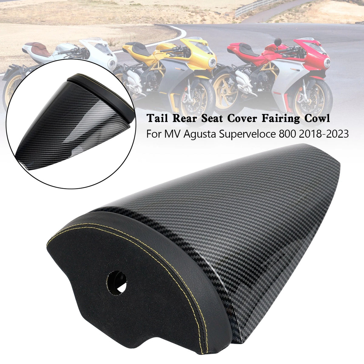 Tail Rear Seat Cover Fairing Cowl for MV Agusta Superveloce 800 (2018–2023) M511-A029-CBN