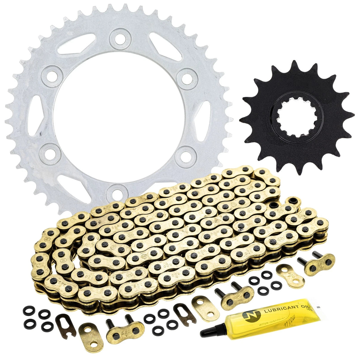 Sprocket Chain Set 16/45 Tooth for Honda CBR600F4 (1999–2000) MK1004774, 40530-KCY-672, 40530-KYJ-902, 92057-0062