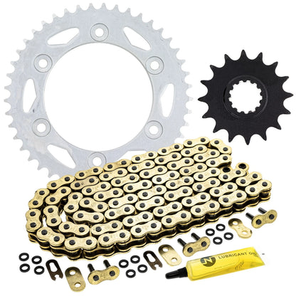 Sprocket Chain Set 16/45 Tooth for Honda CBR600F4 (1999–2000) MK1004774, 40530-KCY-672, 40530-KYJ-902, 92057-0062