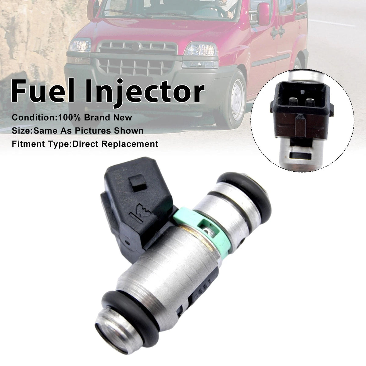 1Pcs Fuel Injector for Fiat Doblo, Seicento (2001–2010) iwp116