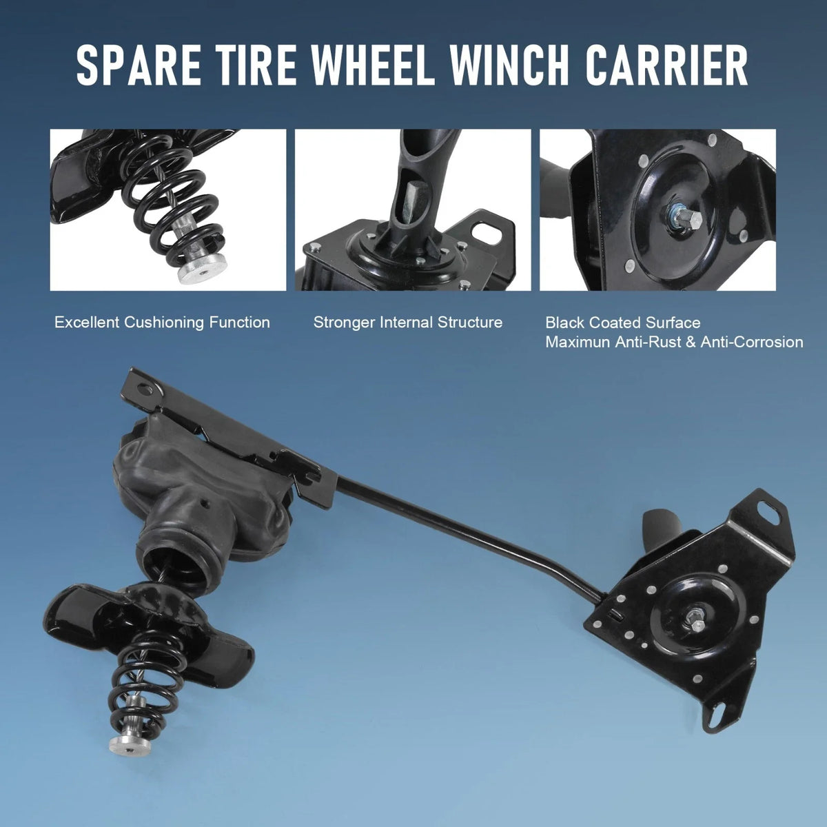 Spare Tire Carrier & Hoist Assembly for GMC Envoy Trailblazer (2002–2009)