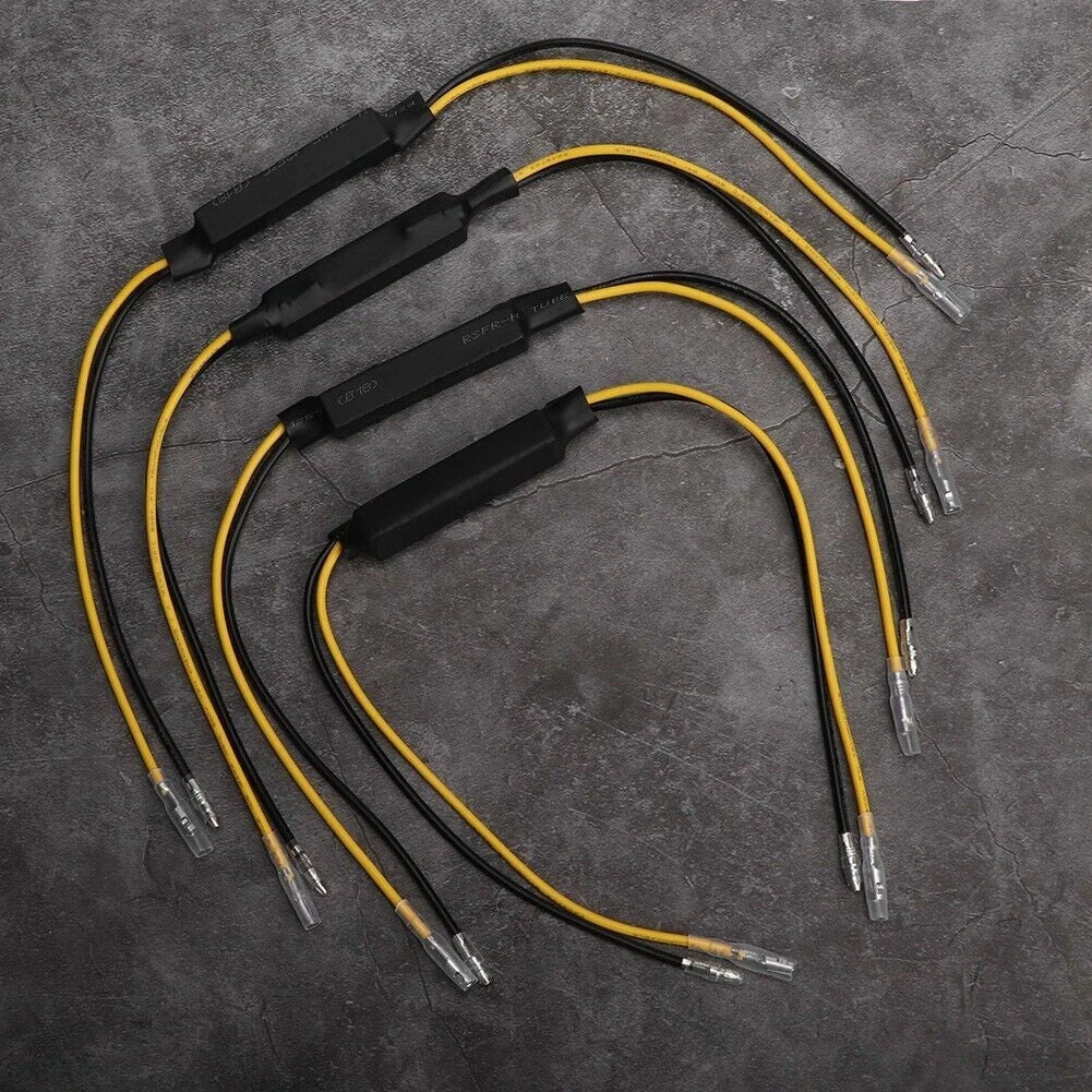 4X LED Load Resistor Decoder for Motorcycle Turn Signal Indicator Light