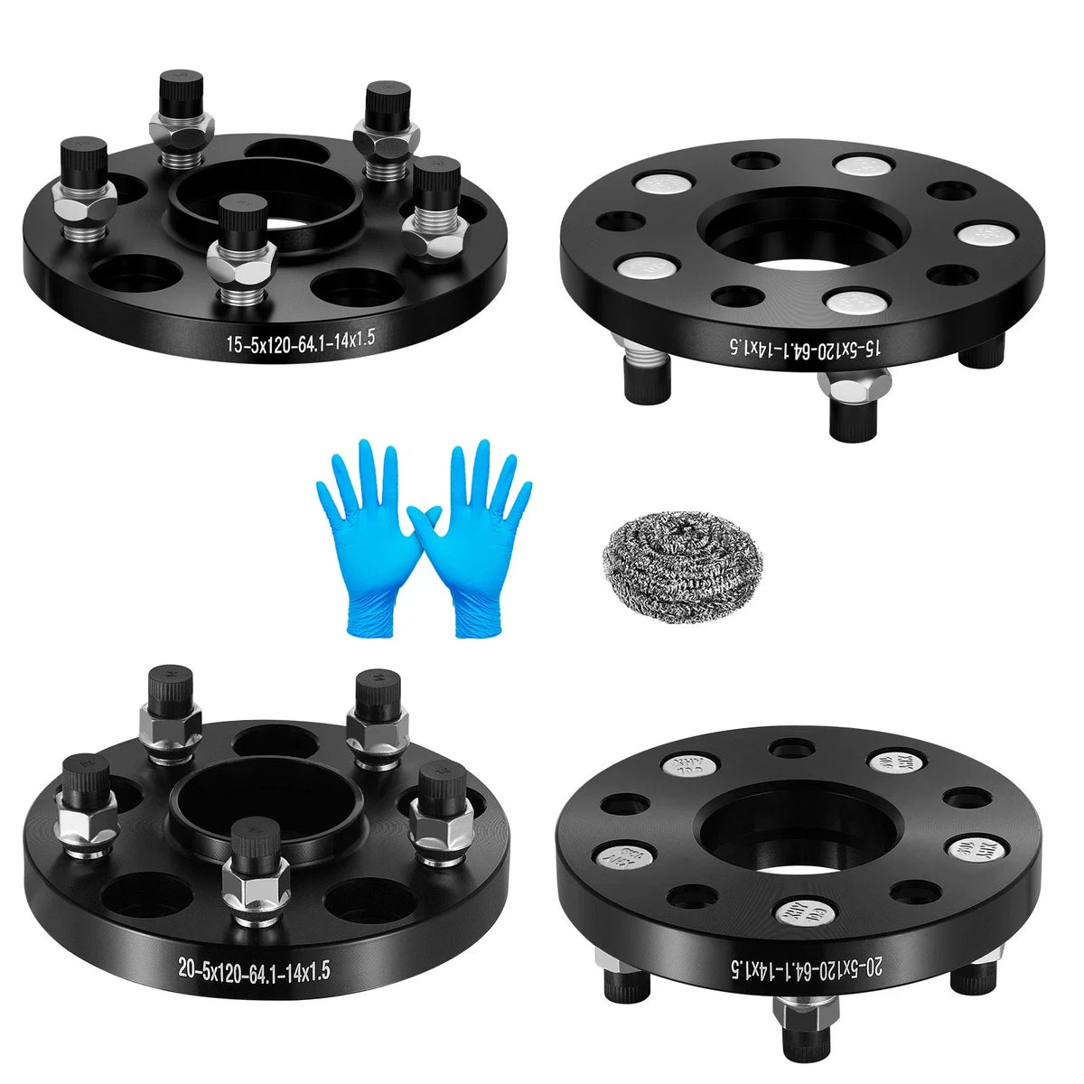 Set of 2 HubCentric Wheel Spacers 15mm & 20mm 5x120 for Honda Ridgeline (2006–2023)