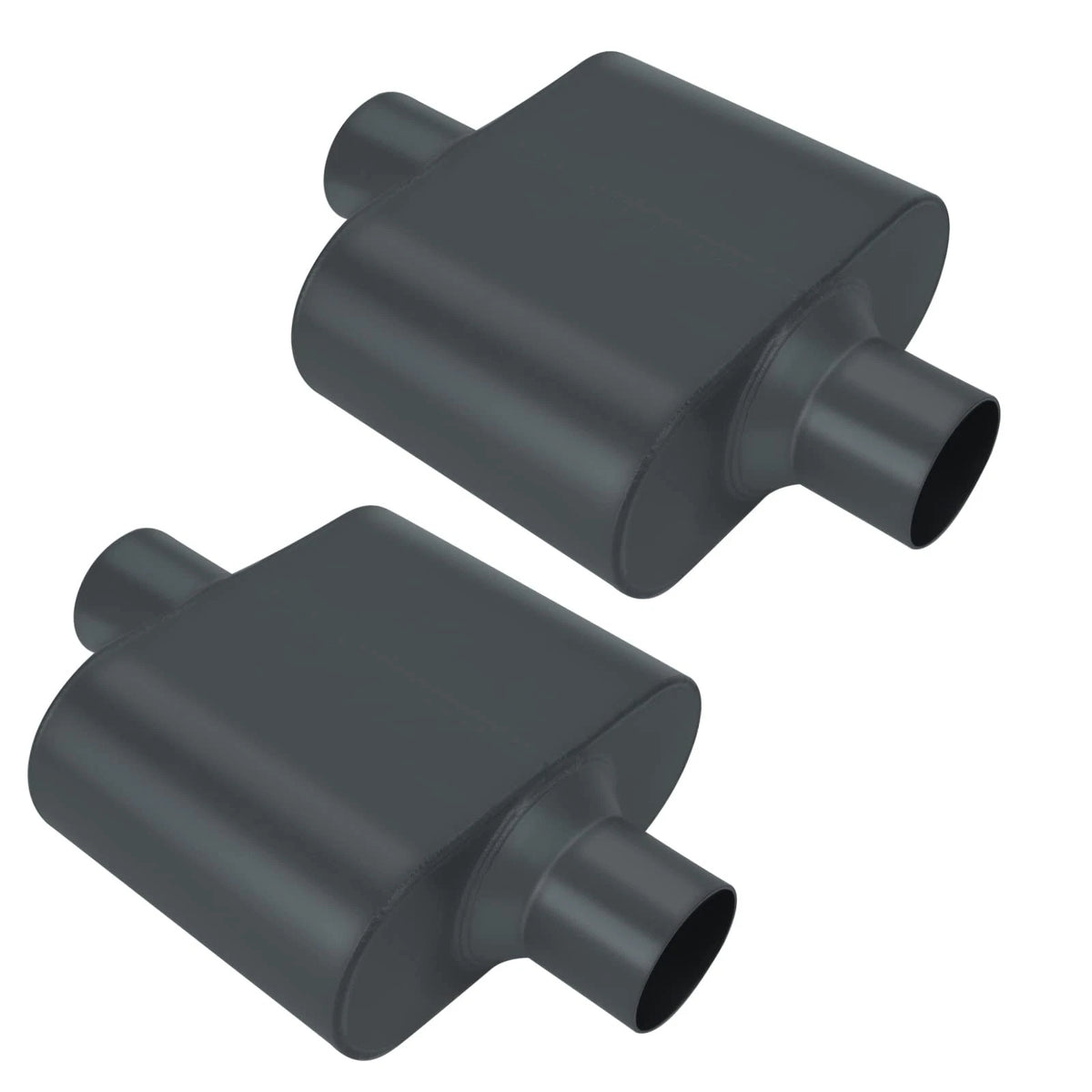 2.5" Center/Center Universal Performance Race Muffler (Single Chamber)