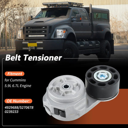 Drive Belt Tensioner Pulley for Ford F650 F750 Freightliner B2 M2 (No.4929688)