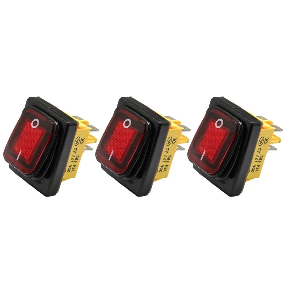 30A Heavy Duty Waterproof Rocker Switch for Cars and Boats