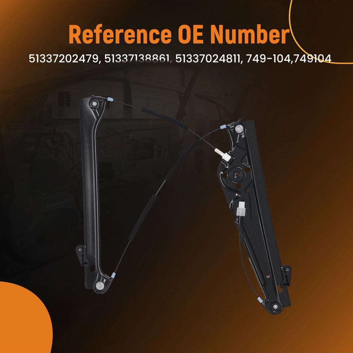 Front Window Regulator for BMW 745i 745Li 750i (2002–2008) 51337202479