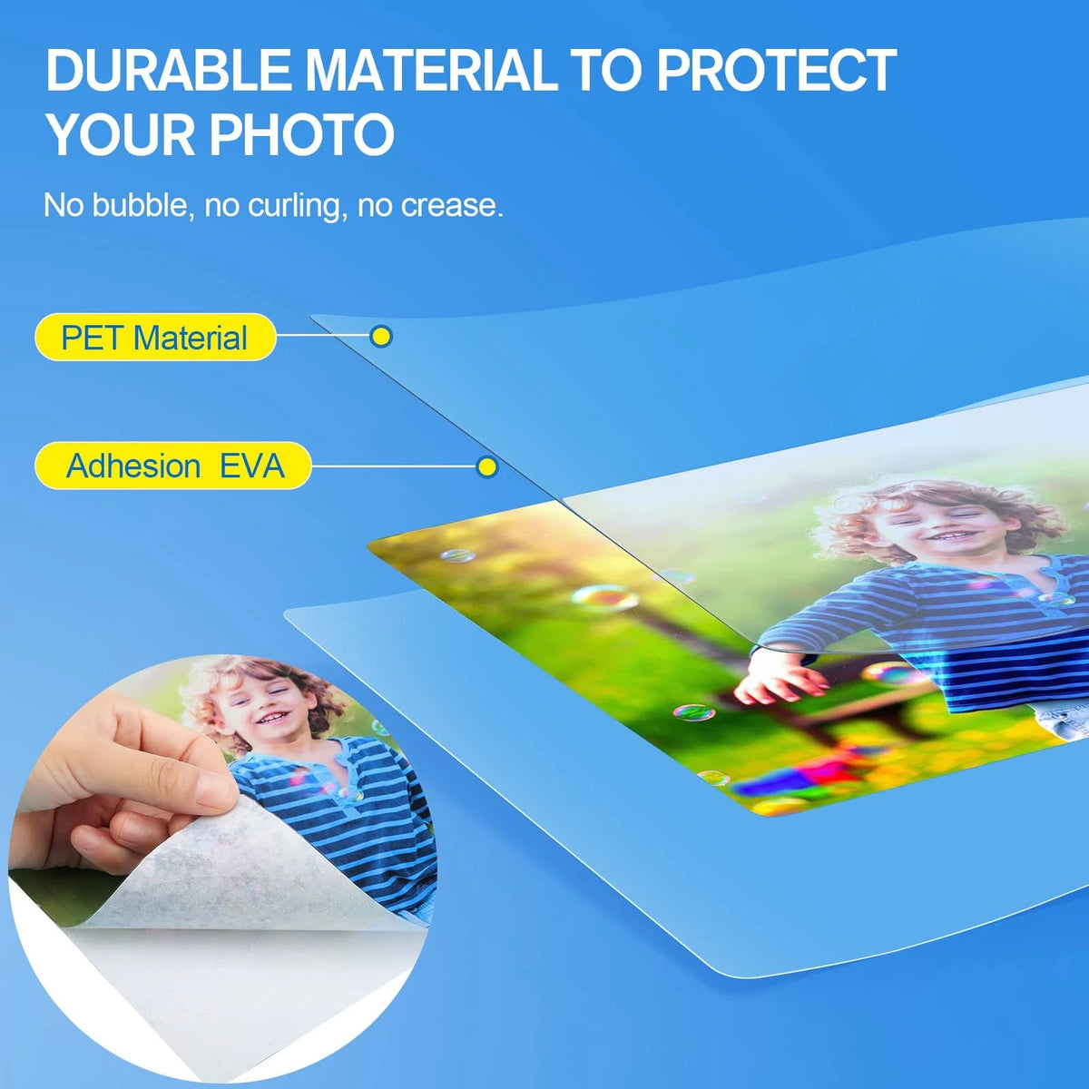 100 Pack Laminating Pouches for Business Cards (5.2" x 3.5")