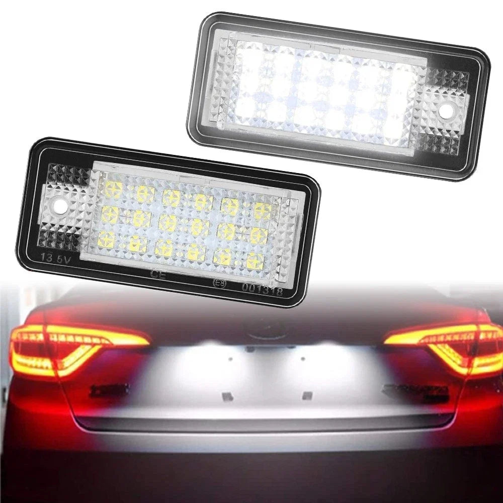 2X LED License Plate Light for Audi A4/S4 (2001–2008) B6 & B7 6000K