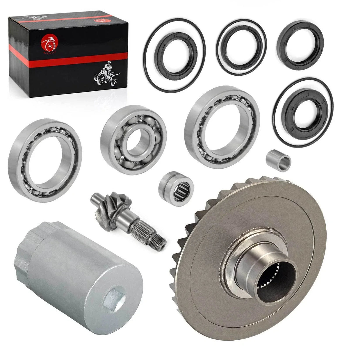 Differential Gear Pinion Bearings Nut Tool Kit for Honda TRX300FW (1988–2000)