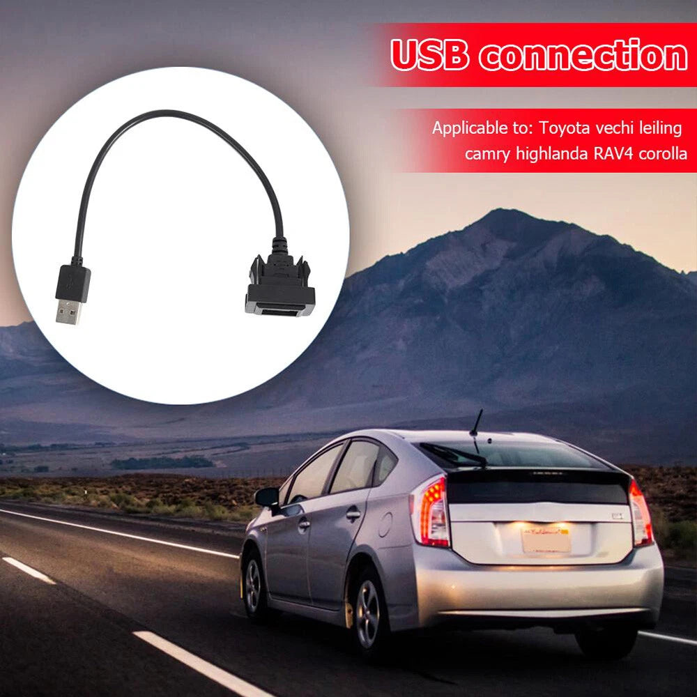 2X 24cm USB Extension Cable for Toyota EBS (2010–2023)
