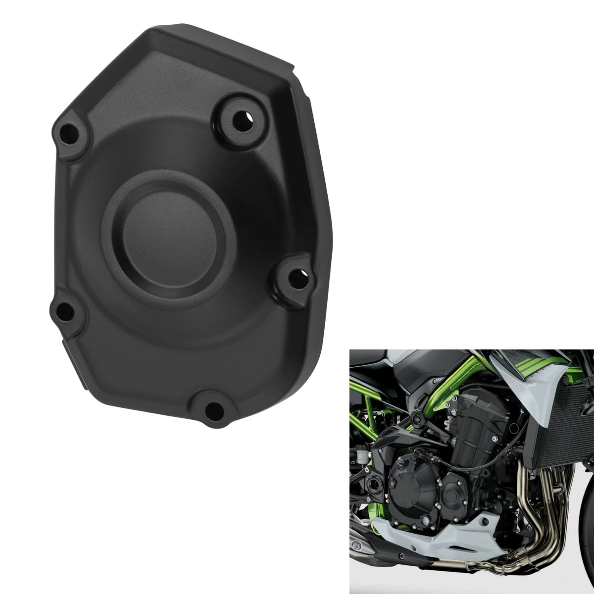 Side Engine Pulser Stator Cover Case for Kawasaki Z900 (2017–2025) 19 Aluminum
