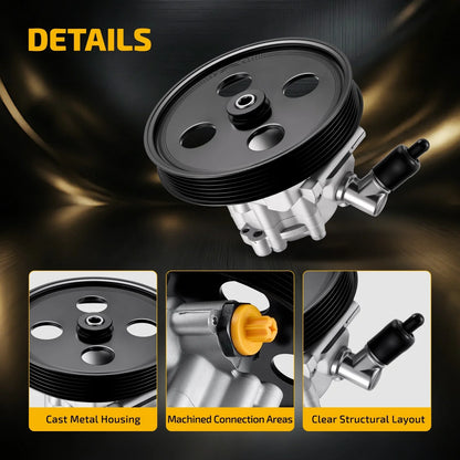 Power Steering Pump with Pulley for Jeep Wrangler (2007–2011) 52059899AE