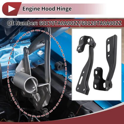 Hood Hinges for Honda Accord, Crosstour (2008–2012) - 60170TA0A00ZZ, 1 Pair