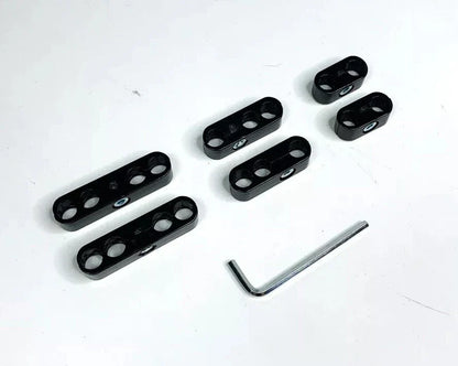 Spark Plug Wire Separators 6 Piece for Black 8mm 8.5mm 9mm (–)