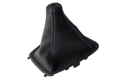 Carbon Fiber Manual Boot Cover for Nissan Skyline R32 (1989–1993) Blue Stitch
