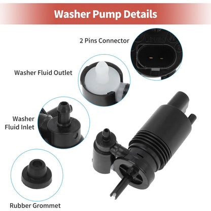 Windshield Washer Pump for Cadillac Equinox (2005–2009) No.84134930/372693