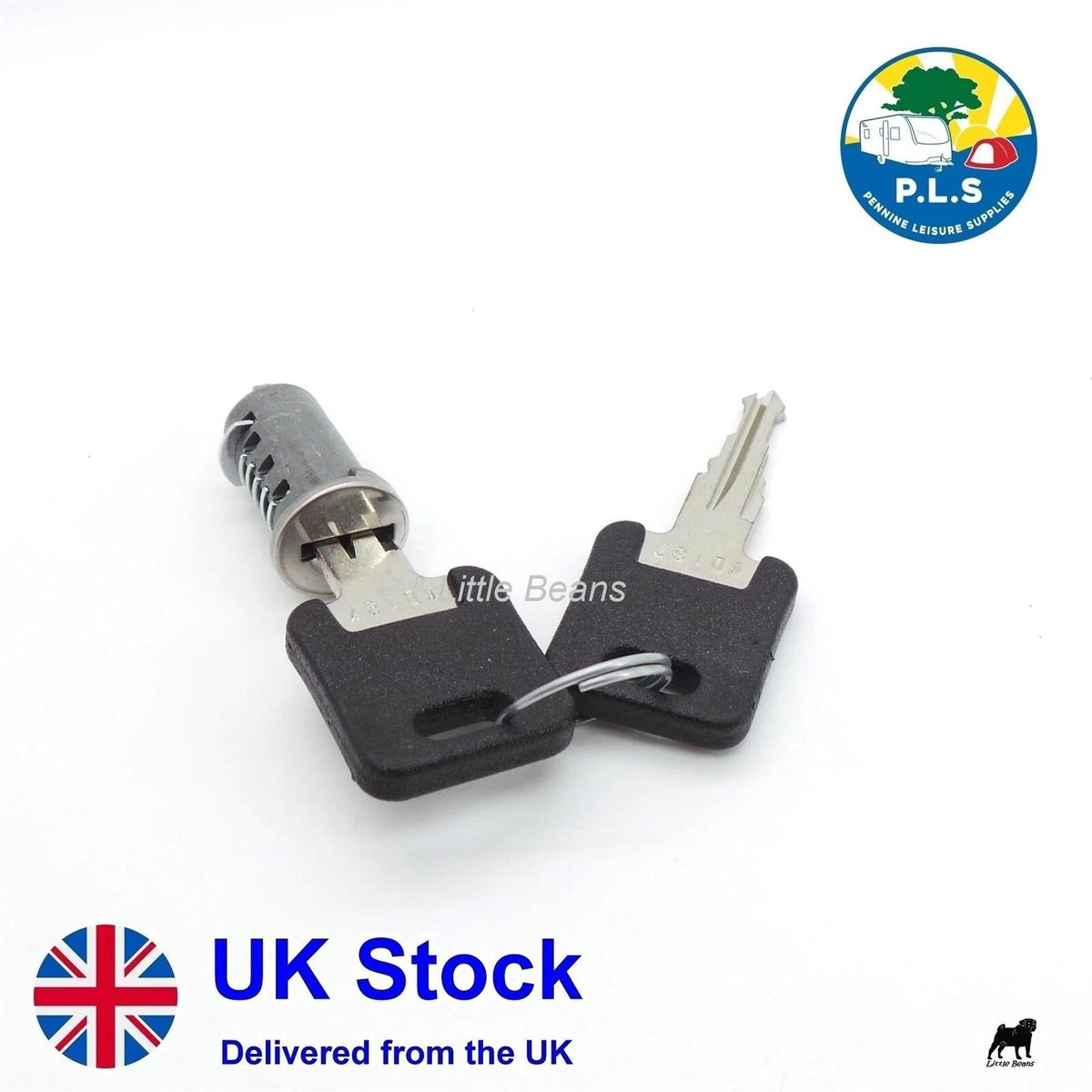 Replacement Door Lock Barrel & 2 Keys for Motorhome (WD176)