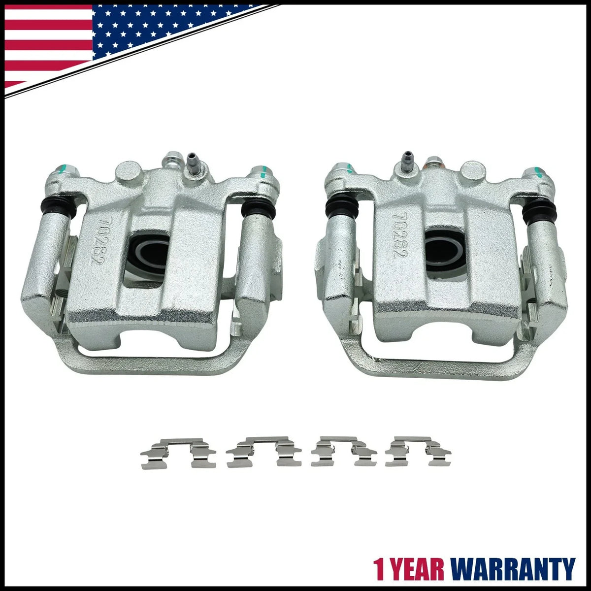 Rear Left & Right Brake Calipers Pair for Nissan Rogue (2008–2013)