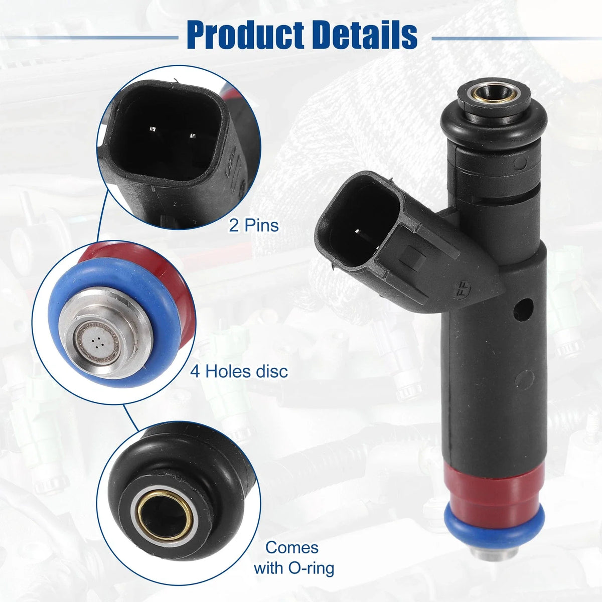 8 Pcs Fuel Injector Nozzle for Ford Explorer 4.6L V8 (2002–2004) No. 1L2Z-9F593-DA