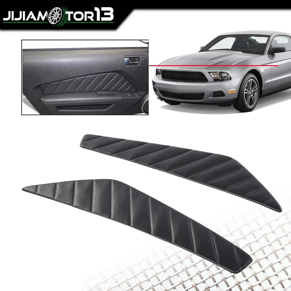 Set of 2 Door Panel Inserts for Ford Mustang (2010–2014) J-02DRA1255BBK
