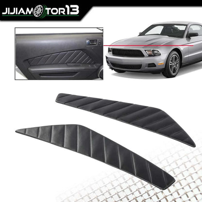 Set of 2 Door Panel Inserts for Ford Mustang (2010–2014) J-02DRA1255BBK