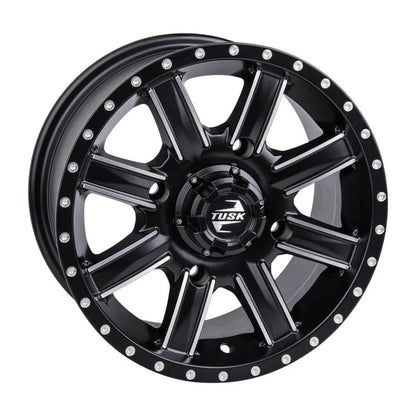 Tusk Cascade Wheel 14x7 Machined/Black for ATV (185-276-0015)