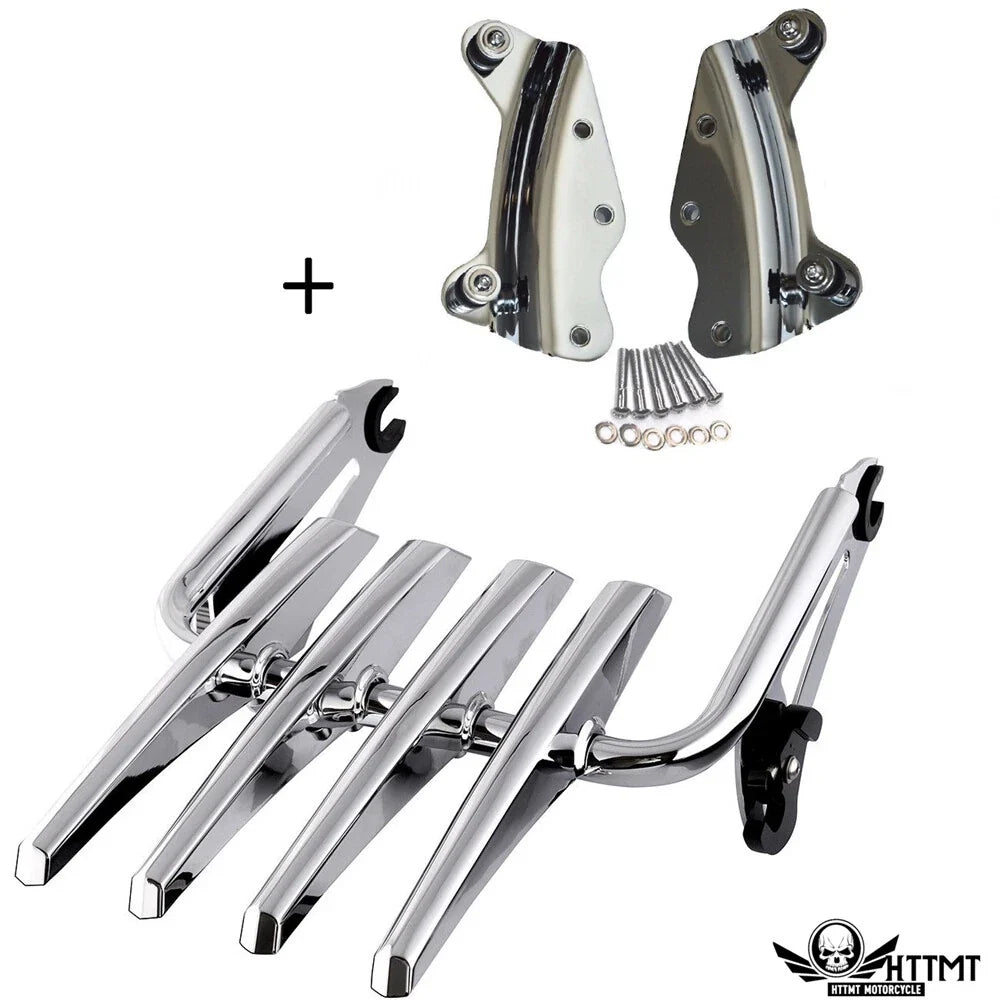Detachable Skull Stealth Luggage Rack for Harley Touring FLHR FLTR (2014–2019)