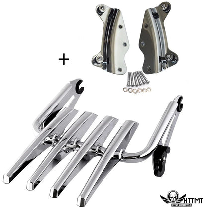 Detachable Skull Stealth Luggage Rack for Harley Touring FLHR FLTR (2014–2019)