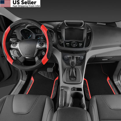Leather Steering Wheel Cover for Car (Universal Fit)