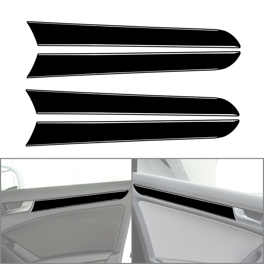 Piano Black Door Handle Trim for Audi A4 B8 A5 (2008–2016)