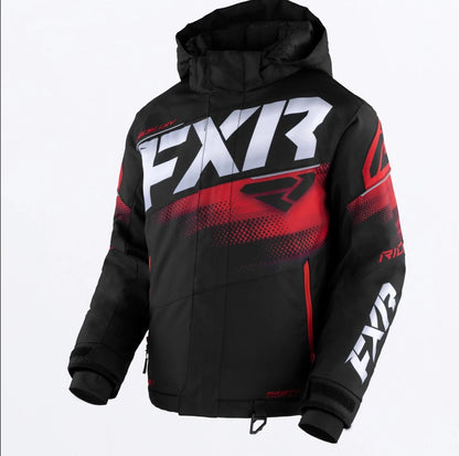 FXR Youth Kids Boost Snowmobile Jacket Red (Clearance)