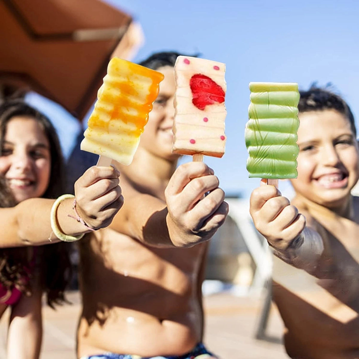 Set of 2 Silicone Cakesicle Molds for Ice Cream Treats