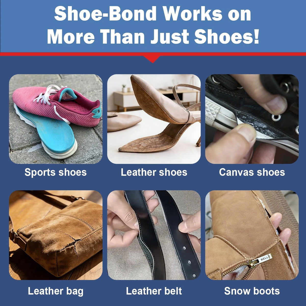 2X 30ML Clear Shoe Glue for Repairing Soles