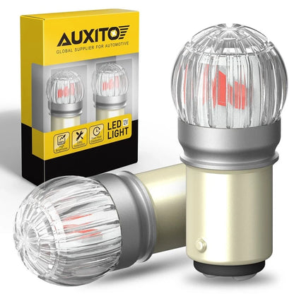 2X 1157 LED Tail Stop Brake Turn Signal Light Bulbs 2057 BAY15D Bright Red