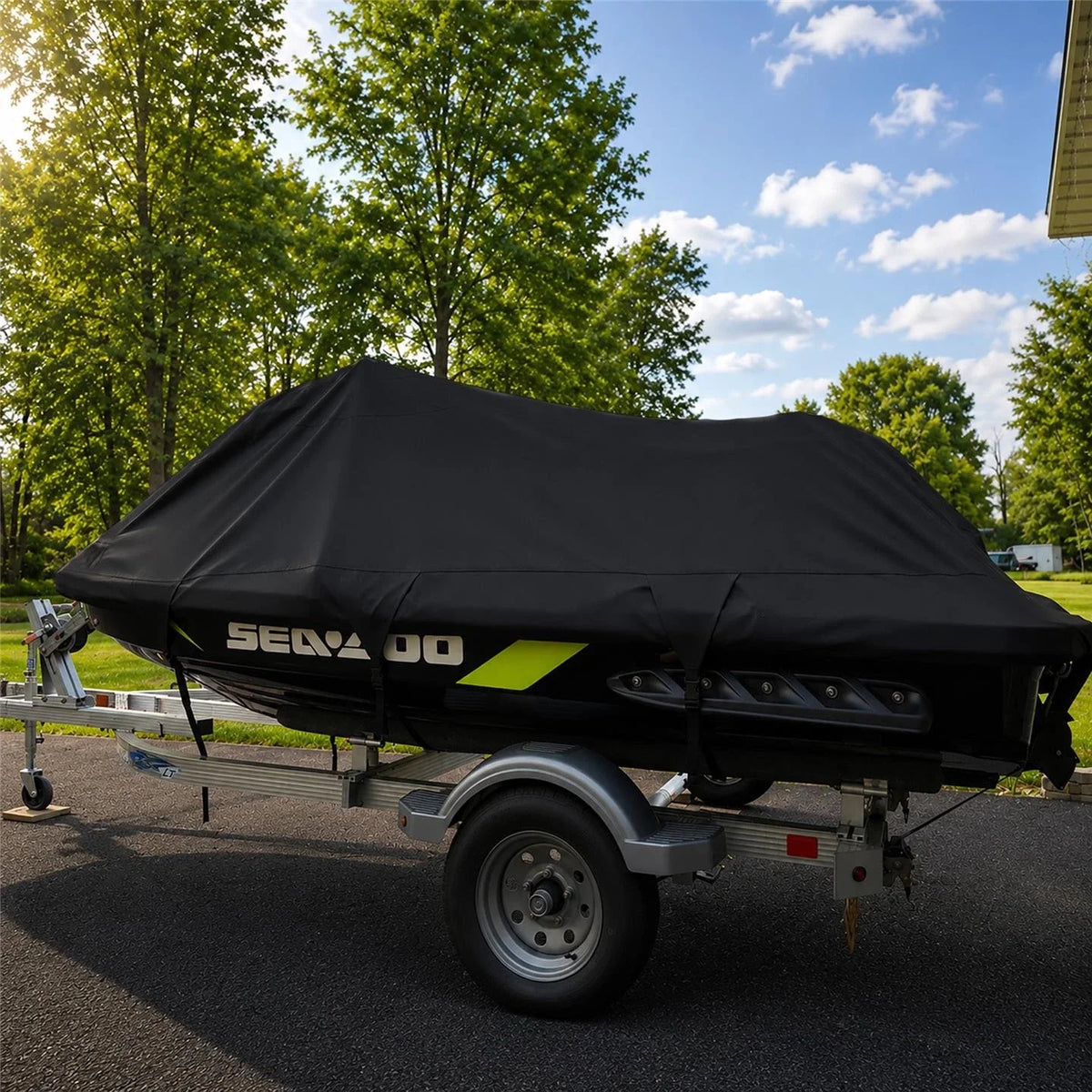 Jet Ski Cover for SeaDoo Bombardier Wake Pro 215 (2010–2015) 600D Black