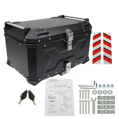 Aluminum Waterproof Top Case for Motorcycle (65L)