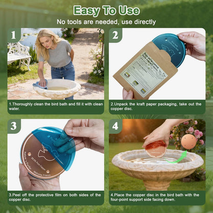 Copper Bird Bath Disk for PICURA (1 Pack)